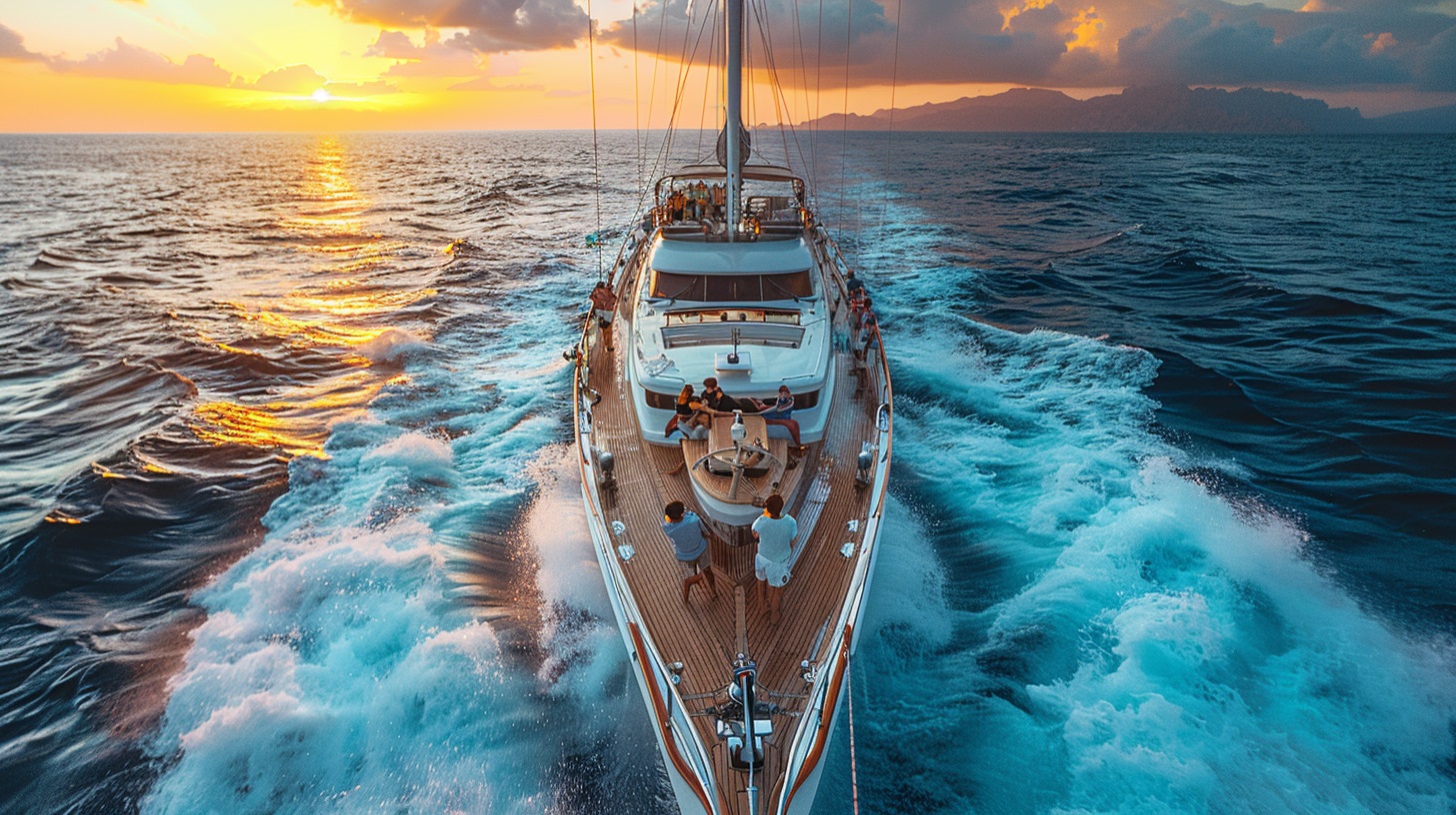 Corporate event on a yacht