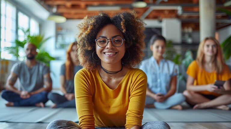 Organizing workplace yoga class