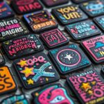 Multiple small stickers for business promotion